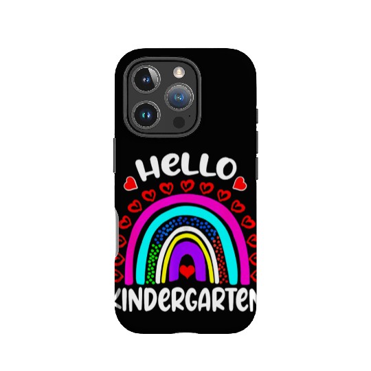 Hello Kindergarten Rainbow Heart Back To School IPhone Cases