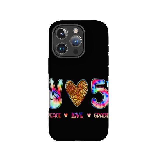 Peace Love Fifth Grade Squad Back to School IPhone Cases