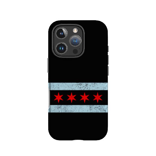 Sweet Chicago Flag Red Six Pointed Stars IPhone Cases