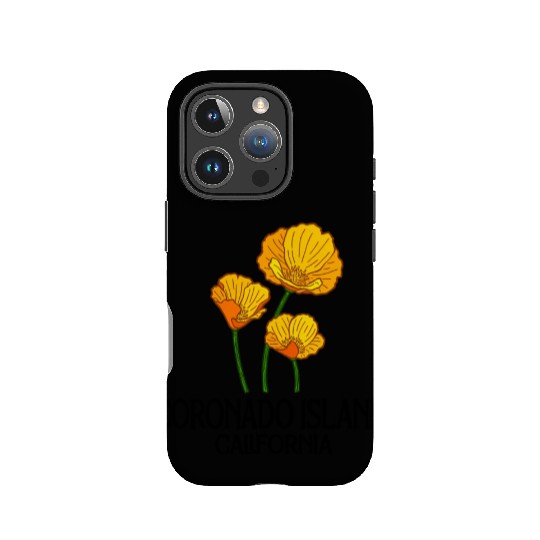 Coronado Island California Ca Poppy Flower State IPhone Cases