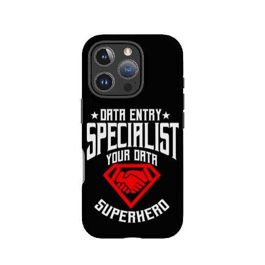 Data Entry Specialist Superhero IPhone Cases