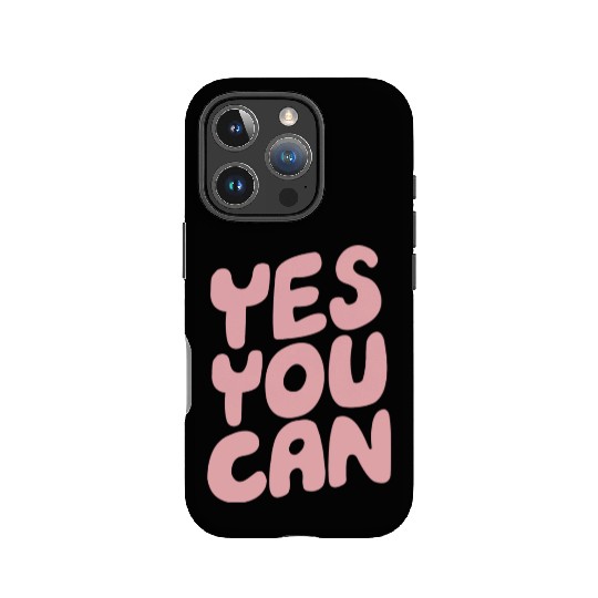 Yes You Can Blue Pink IPhone Cases
