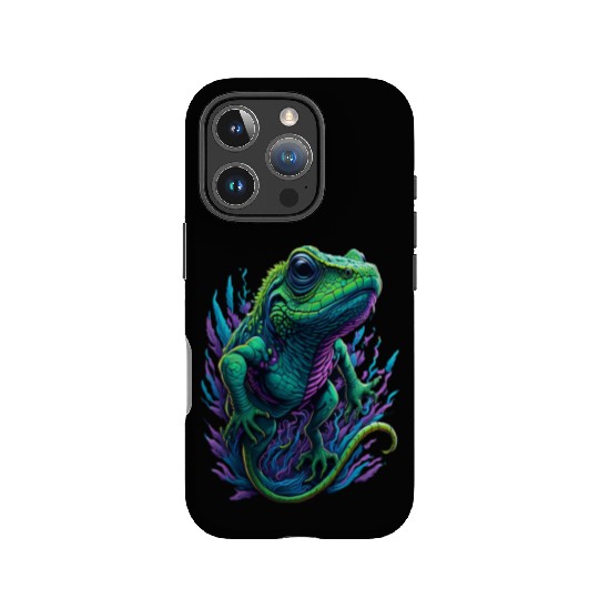 Neon Lizard Colourful IPhone Cases