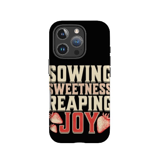 Strawberry Farmer, Sowing Sweetness Reaping Joy IPhone Cases