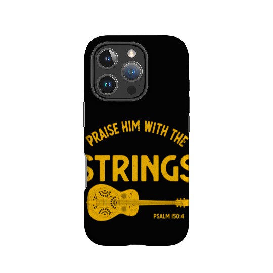 Praise Him With The Strings Bluegrass Dobro IPhone Cases