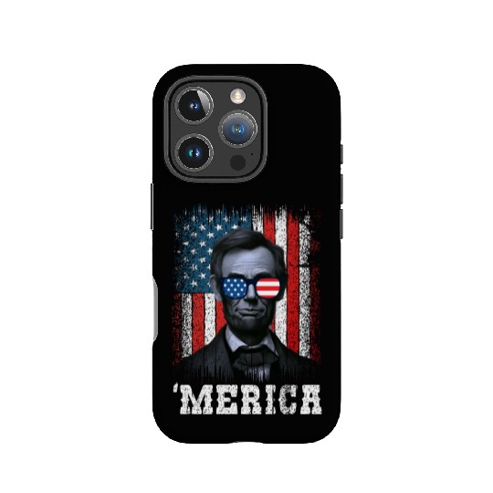 Merica Lincoln Independence Day Party 4th July IPhone Cases