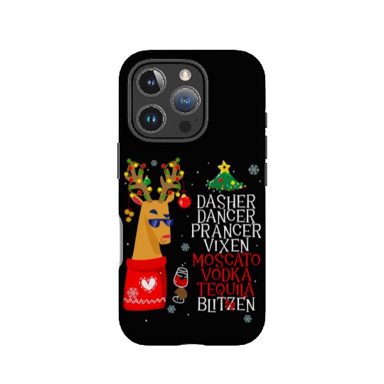 Dasher Dancer Prancer Alcohol Dasher Dancer Wo'S IPhone Cases