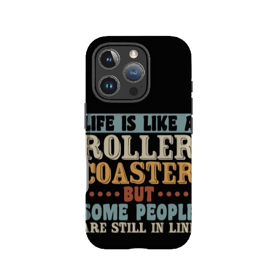 Life Roller Coaster People Still In Line Vintage IPhone Cases