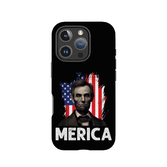 Merica Lincoln President Independence Day Party IPhone Cases