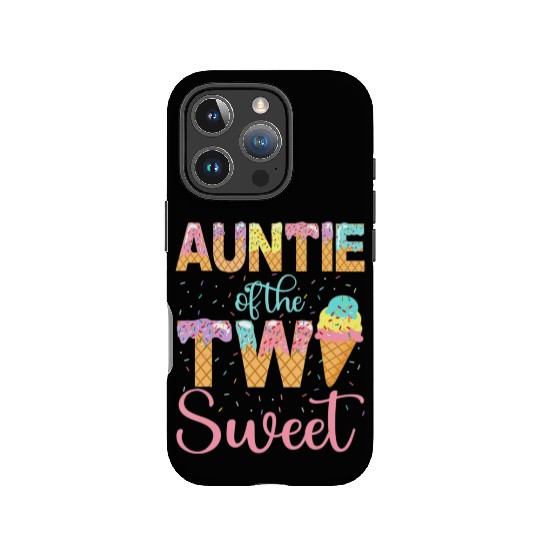 Auntie of the Two Sweet Birthday Girl Ice Cream IPhone Cases