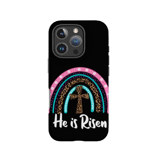 Easter For Christian N Mom He Is Risen Leopard IPhone Cases