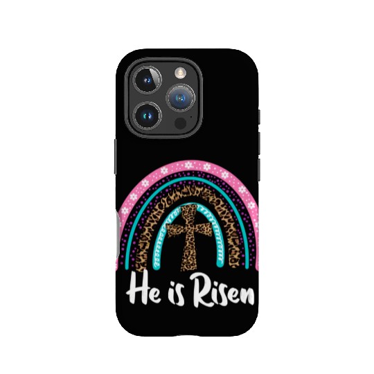 Easter For Christian N Mom He Is Risen Leopard IPhone Cases