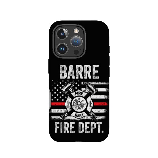 Barre Vermont Fire Dept Thin Red Line IPhone Cases