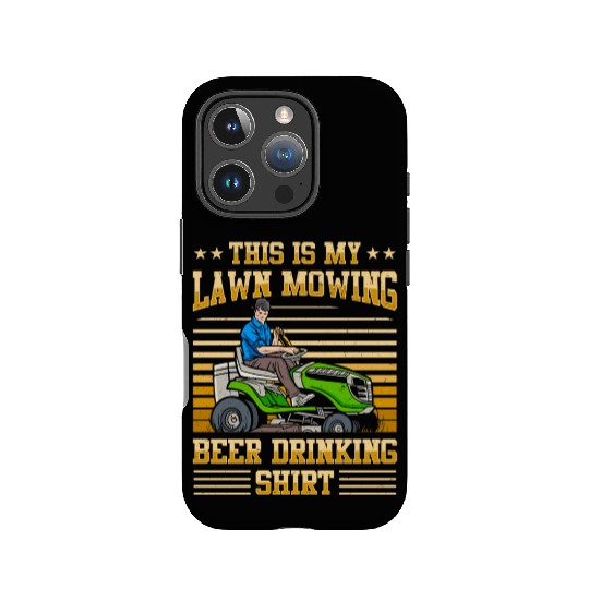Lawn Mowing Lawn Mower Gardener Gardening Beer IPhone Cases