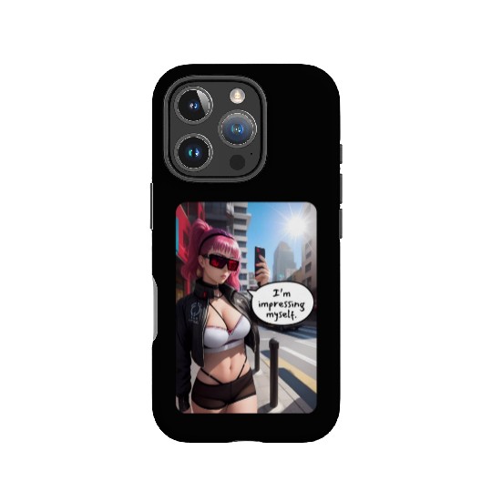 Cyberpunk Waifu Influencer Design 6 IPhone Cases
