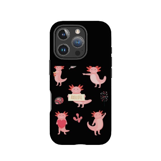 Set Axolot Axolotl IPhone Cases