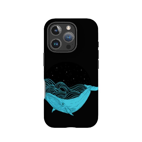 Humpback Whale Midnight Space Whale IPhone Cases