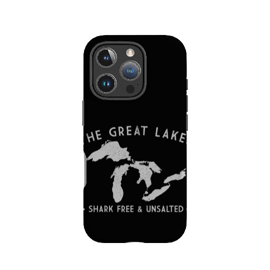 Great Lakes Shark Free And Unsalted IPhone Cases