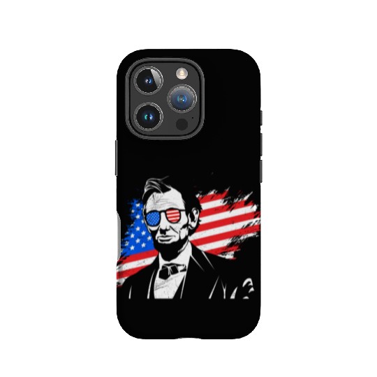 Merica Lincoln President Independence Day Party IPhone Cases
