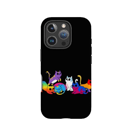 Pride Kittens LGBTQIA+ Cats Colorful Cat IPhone Cases