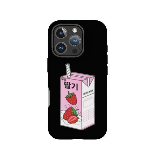 K Pop Strawberry Milk Drink Korea Kpop Korean IPhone Cases