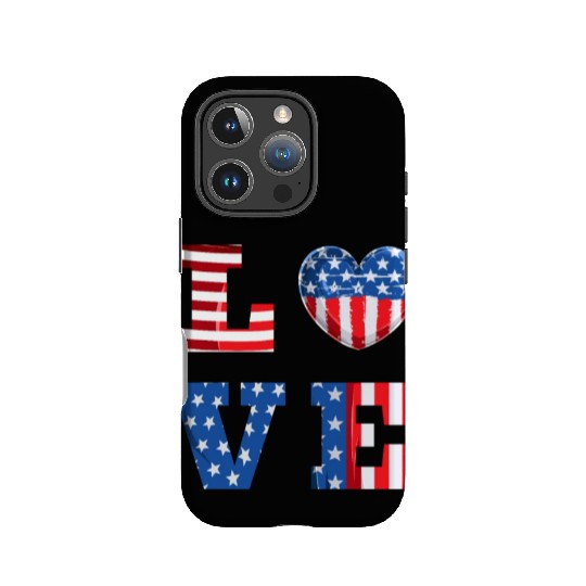 LOVE America Independence Day USA Patriots IPhone Cases