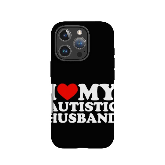 I Love My Autistic Husband Heart My Husband Autism IPhone Cases