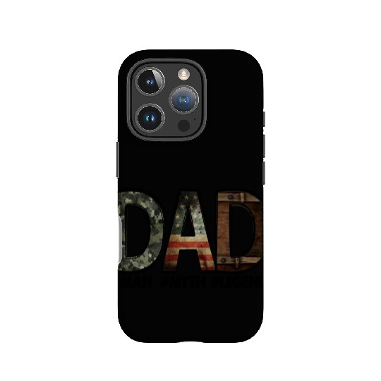 Dad Man Myth Legend Father Typography IPhone Cases