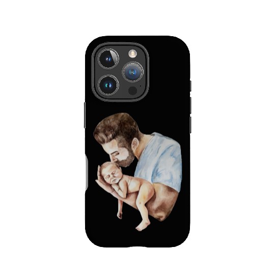 Father's Day Reflections - Heartwarming Art IPhone Cases