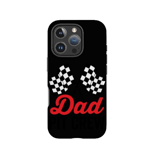 Dad Pit Crew for Racing Party Costume IPhone Cases