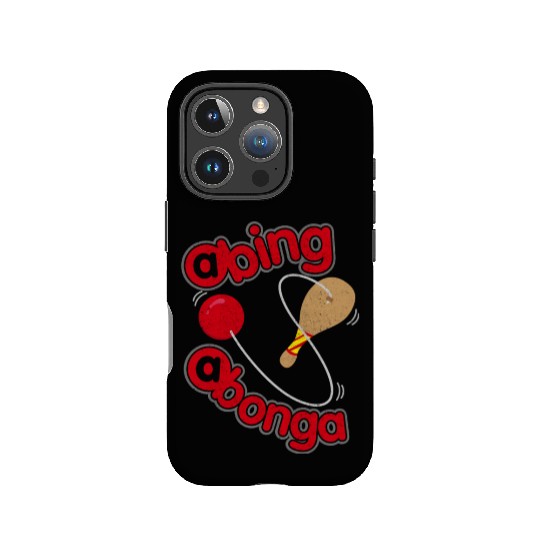 80s retro game Paddle and ball green IPhone Cases