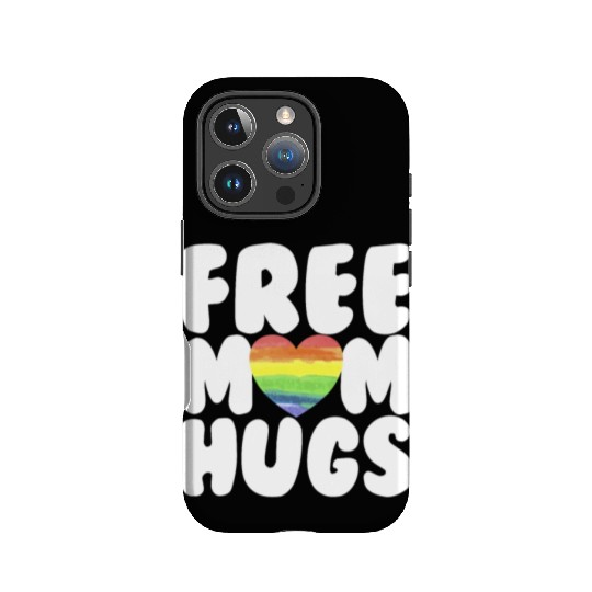 Free Mom Hugs LGBTQ Plus Rainbow Heart Free Hugs IPhone Cases