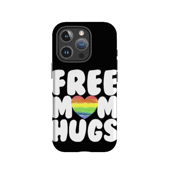 Free Mom Hugs LGBTQ Plus Rainbow Heart Free Hugs IPhone Cases