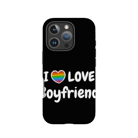 I Love My Gay Boyfriend LGBT hippie IPhone Cases