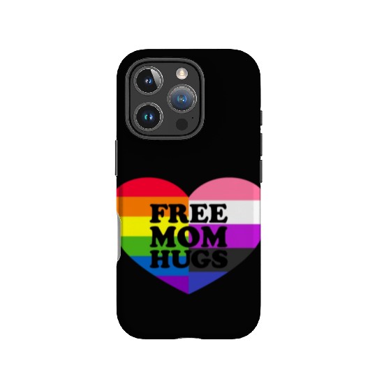 Free Mom Hugs Gay Pride Genderfluid Flag IPhone Cases