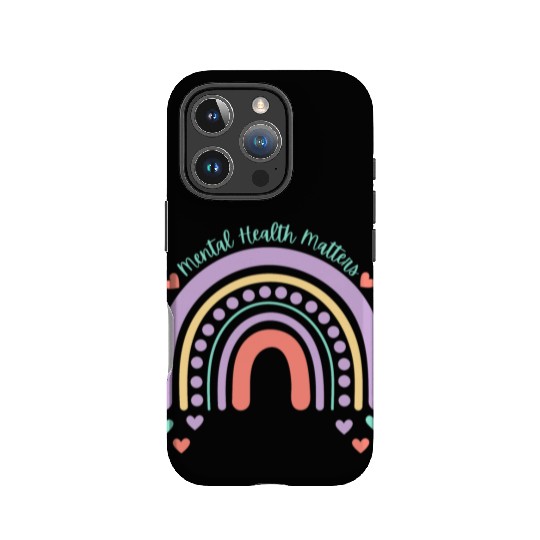 Mental Health Matters | Rainbow Peach Candy IPhone Cases