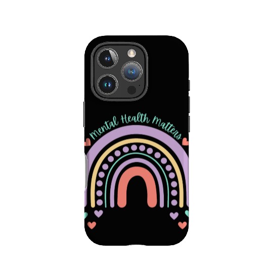 Mental Health Matters | Rainbow Peach Candy IPhone Cases