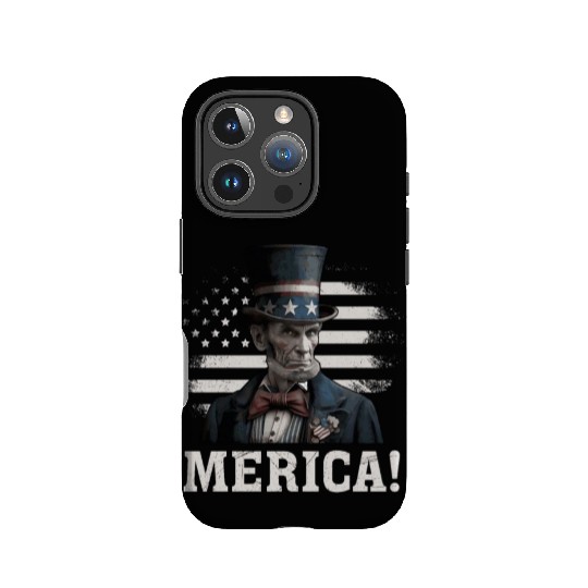 Merica Lincoln President Independence Day Party IPhone Cases