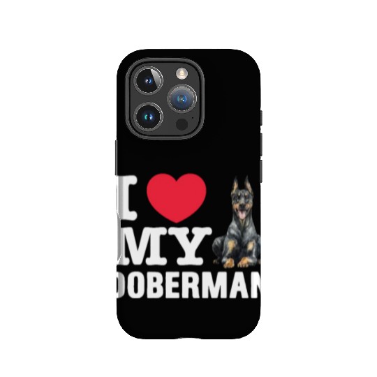 I Love My Doberman IPhone Cases