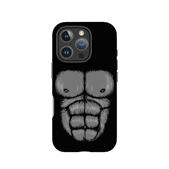 Funny Gorilla Chest , Halloween Monkey Chest Suit IPhone Cases