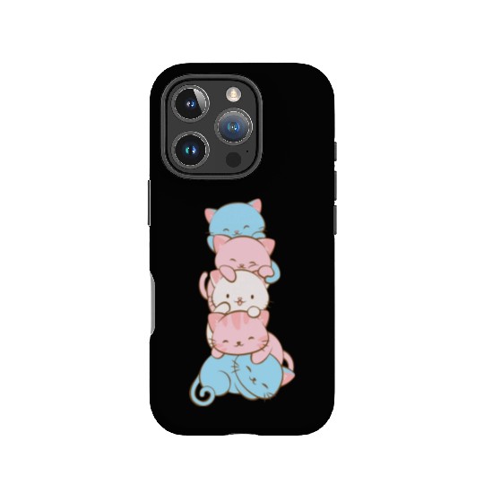 Transgender Pride Flag Cute Kawaii Cats Subtle IPhone Cases
