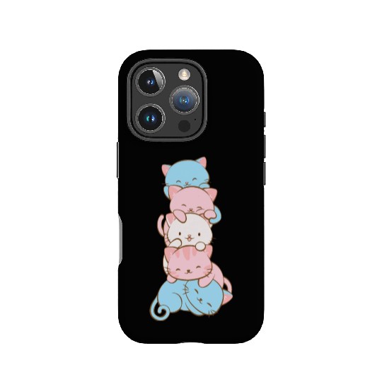 Transgender Pride Flag Cute Kawaii Cats Subtle IPhone Cases