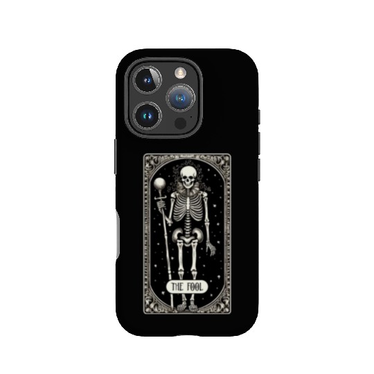 The Fool Skeleton Tarot Card IPhone Cases