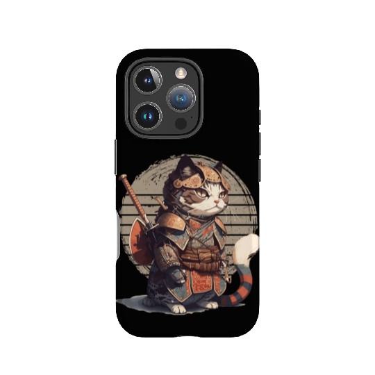 Samurai Cat Warrior Japanese Ninja Cat Kawaii IPhone Cases