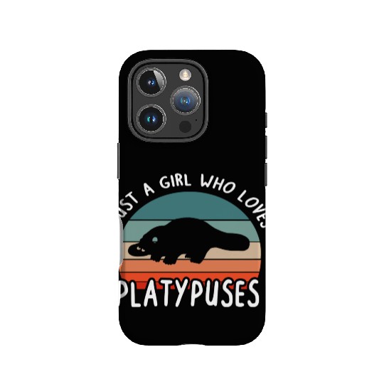 Girl Platypus Lover Illustration Animal IPhone Cases