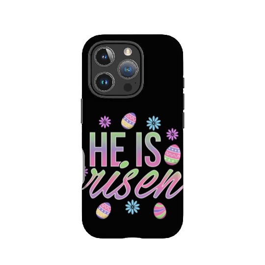 He Is Risen Easter Christian Message Easter Eggs IPhone Cases