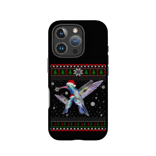 Hummingbird Farm Santa In Snow Ugly IPhone Cases