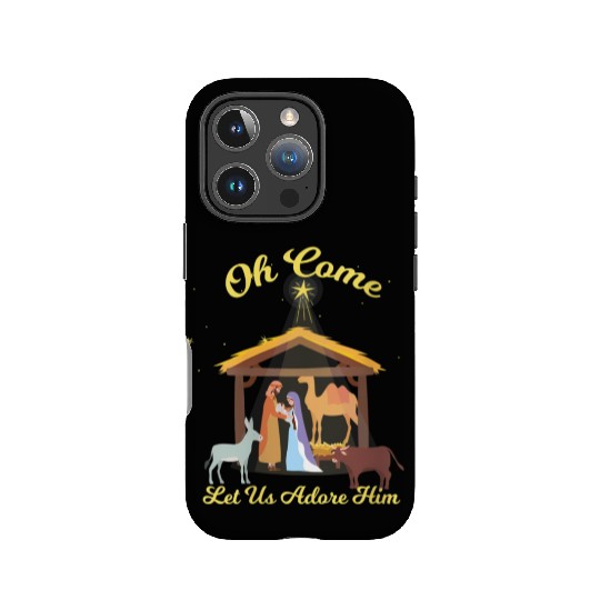 Let Us Adore Him - Advent Nativity Scene North IPhone Cases