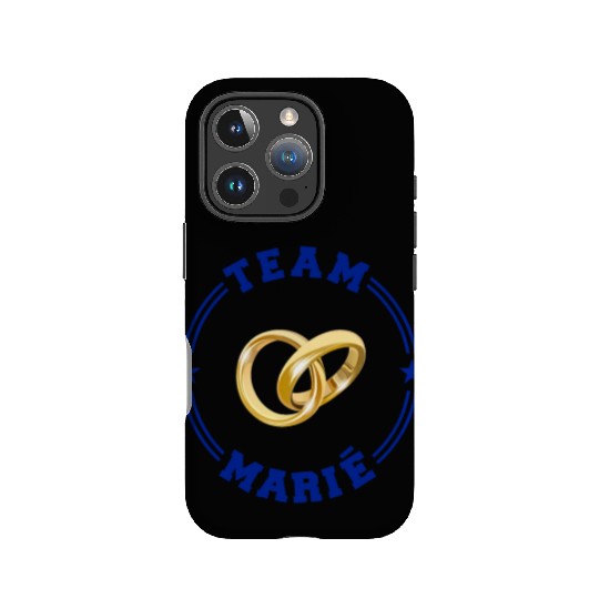 TEAM MARIE College Round Blue IPhone Cases