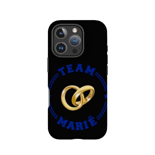 TEAM MARIE College Round Blue IPhone Cases